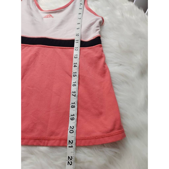 Adidas Womens‎ Tank Top Shirt Multicolor Sleeveless Jewel Neck Nylon Blend 14 - Picture 4 of 6